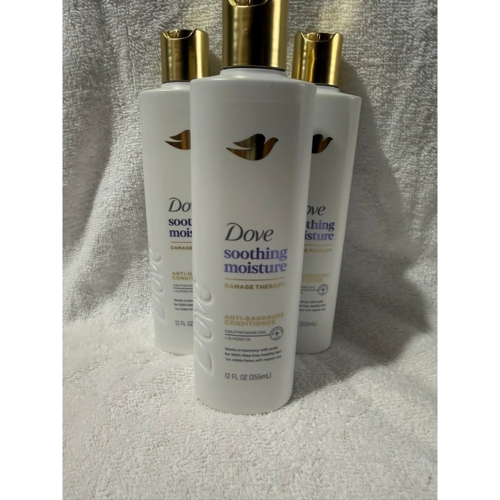 3 Pack- Soothing Moisture Anti-Dandruff Conditioner 12oz Damage Therapy